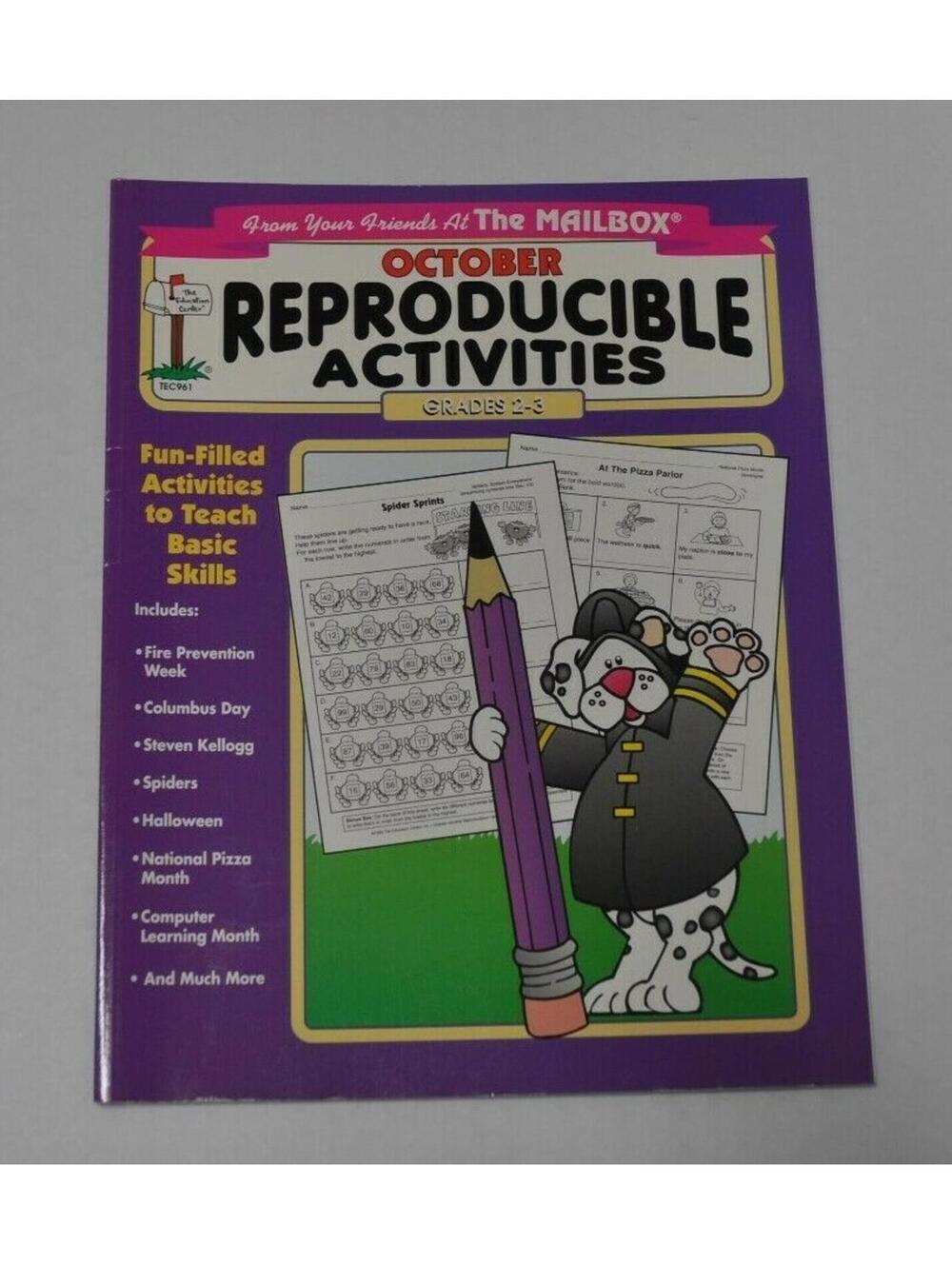 Grade 2 3 October Monthly Reproducibles Teacher Resource Book (1999, Paperback)